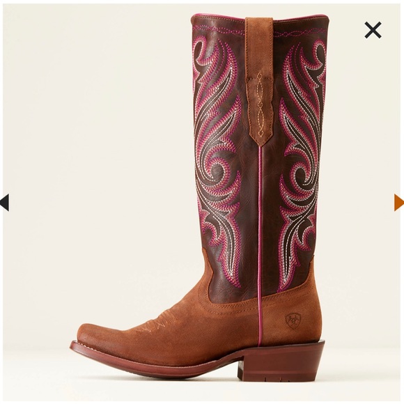 Ariat Shoes - Ariat Brown and Pink Western Heeled Boots